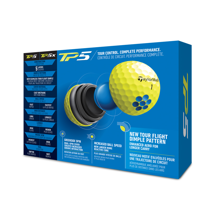 TaylorMade TP5 Yellow Golf Balls